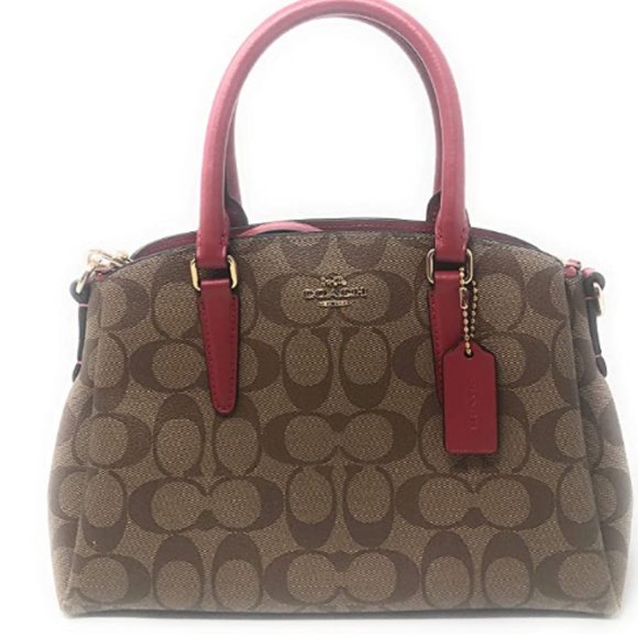 Mini shopping bag, iconic canvas red